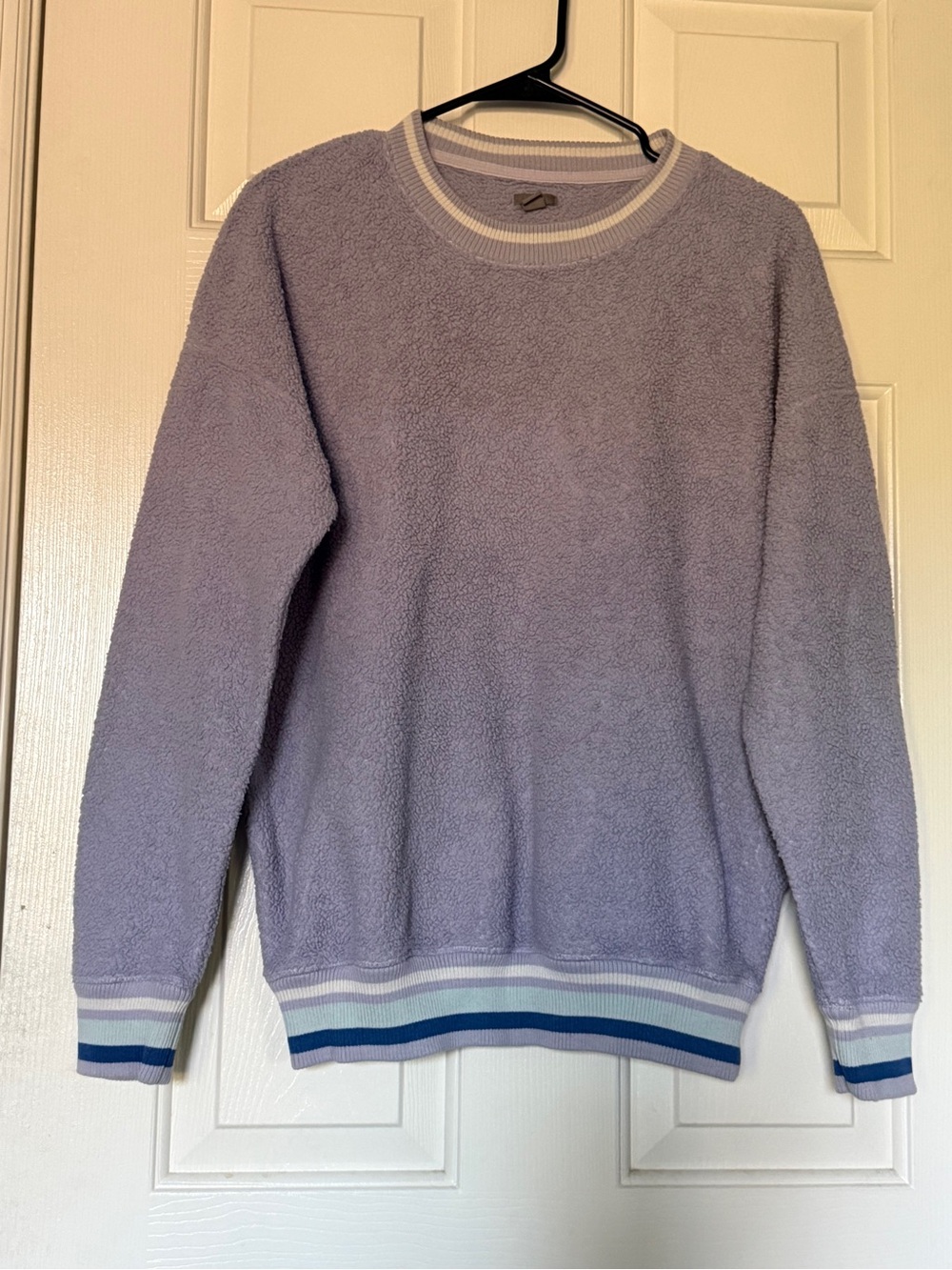 Women’s Purple Teddy Mock Neck Sweater
